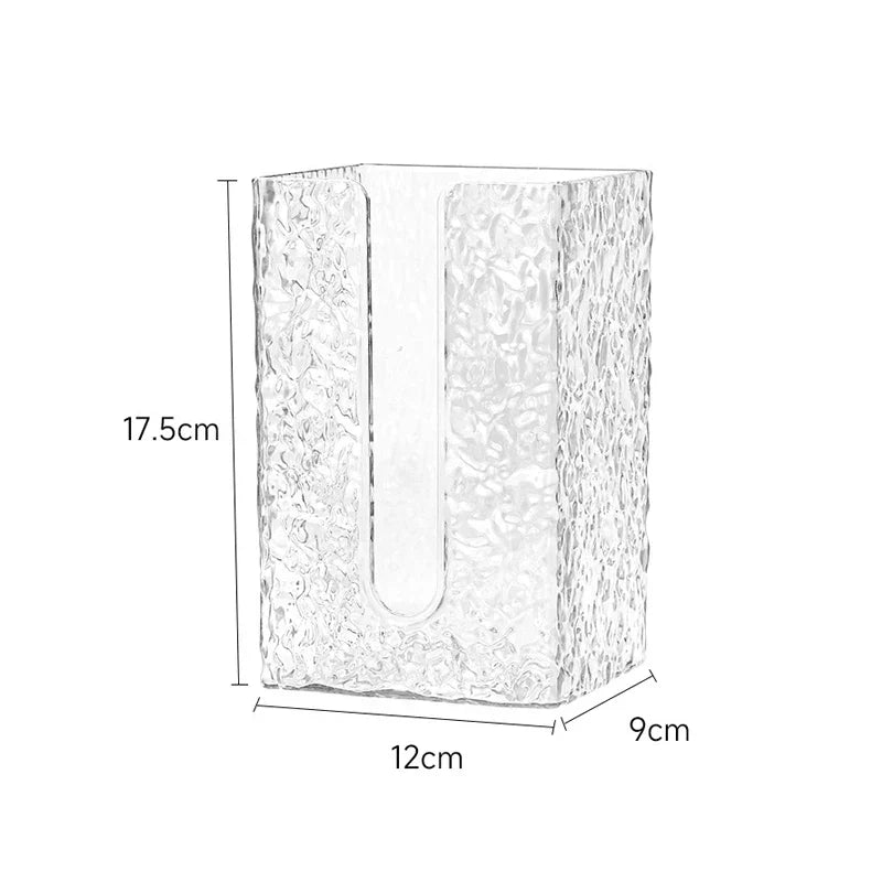 Glacier Style Wall-Mounted Tissue Box β Acrylic Paper Towel Holder
